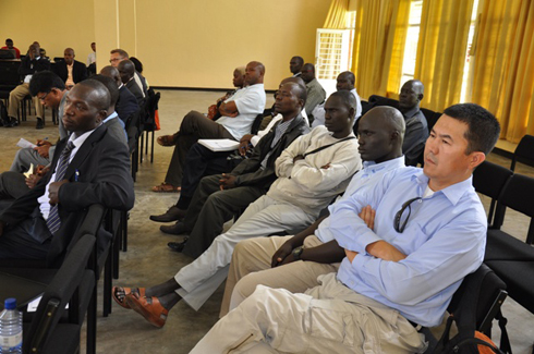 Bamwe mu abakozi b'urwego rw'umuryango w'abibumbye bitabiriye amahugurwa.