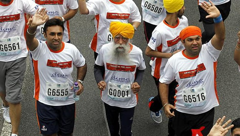 Fauja Singh muri marathon yahatanyemo n