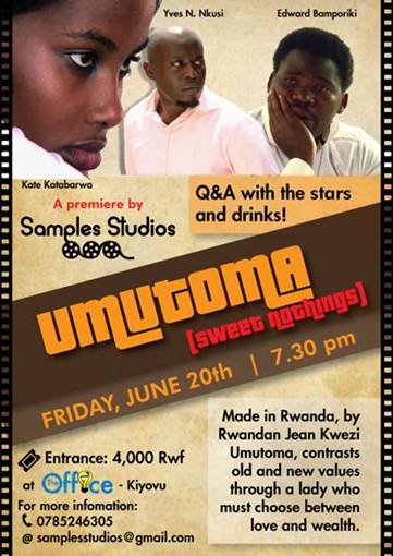 Film Umutoma irimo Depite Bamporiki Edouard.