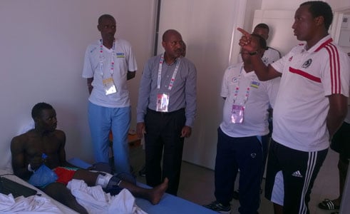 Umuganga w'ikipe y'u Rwanda Rutamu Patrick arasobanura uko umukinnyi Nsabimana yavuwe