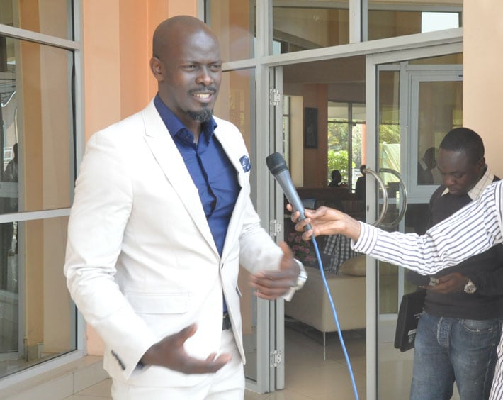 Frank Joe yavuze ko yaje mu iri rushanwa yiyizeye, akanashimishwa kandi n'uko hari Abanyarwanda bifitiye icyizere bashaka kuryitabira./Foto:Daniel Sabiiti