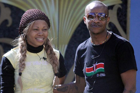Goldie Harvey ari kumwe n'umuririmbyi Prezzo wo muri Kenya bakundaniye muri Big Brother Africa.
