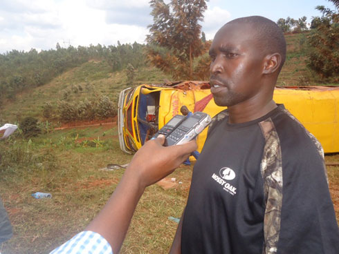 Habihirwe Frederic yarokotse iyi mpanuka.