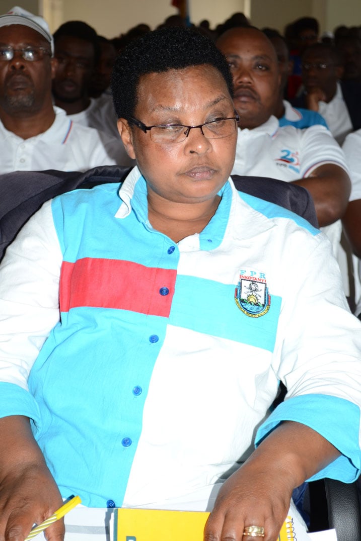 Hon Depite Nyirabega Euthalie wari umushyitsi mukuru mu nteko rusange y'abanyamuryango ba FPR Inkotanyi mu karere ka Nyanza.