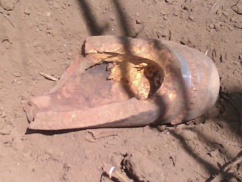 Bimwe mu bisasu byarashwe ku butaka bw'u Rwanda.