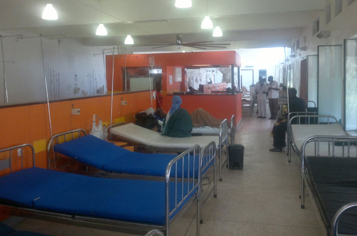 Icyumba cyakirirwamo abarwayi baje gufata imiti bagomba gutaha.