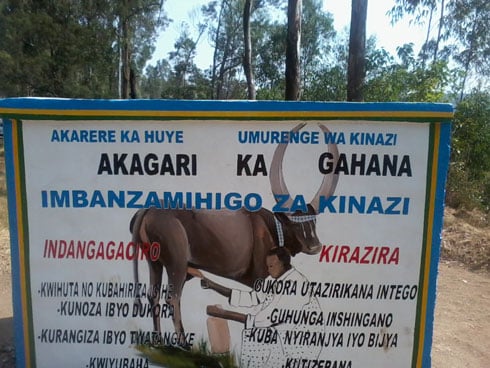 Igicumbi cy'indangagaciro ku biro by'umurenge wa Kinazi, akagari ka Gahashya.