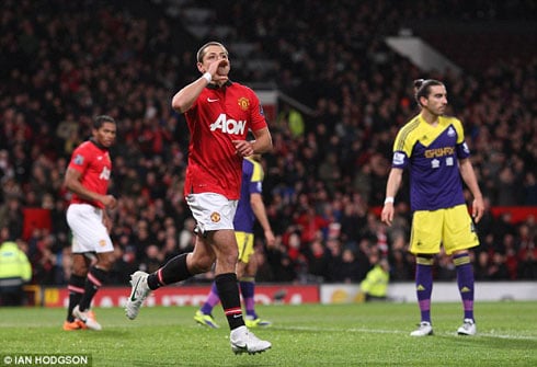 Igitego cya Manchester United cyatsinzwe na Chicharito ntabwo cyari gihagije.