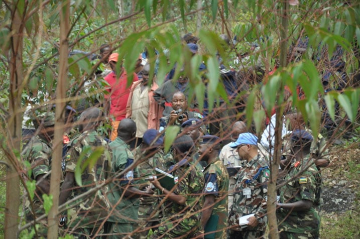 Ingabo za EJVM zisura aharasiwe abasirikare ba Kongo ku butaka bw'u Rwanda hafi ya Kanyesheja 2.