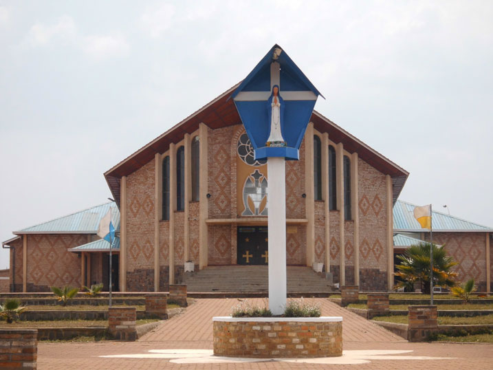 Ingoro ya bikiramariya iri i Kibeho mu karere ka Nyaruguru.