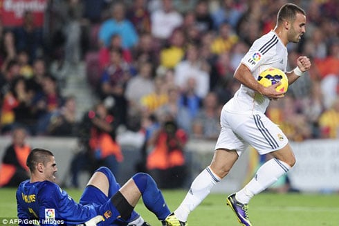 Jose Rodriguez watsinze igitego cya Real Madrid.