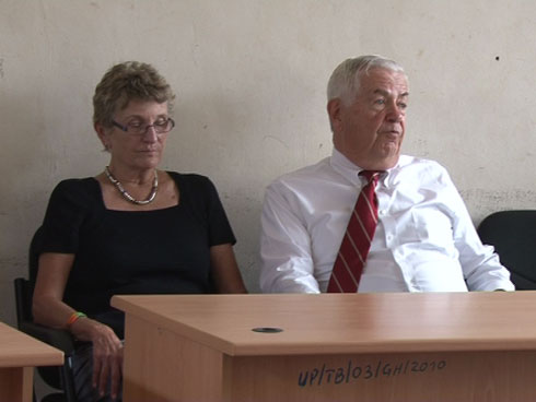 Joyce Cummings na Bio Cummings batanze inkunga mu ishuri Umutara Polythechnic.