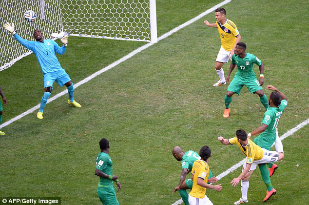 Juan Quintero niwe watsinze igitego cya kabiri cyahesheje intsinzi Colombia.