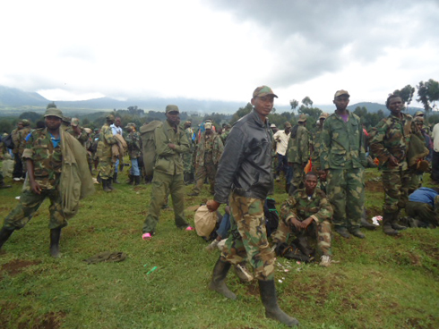 Bamwe mu baryanyi ba M23 bahungiye mu Rwanda.