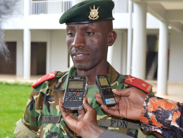 Major Nestor wo mu Burundi ashimangira ko aya mahugurwa bazayungurikiramo byinshi bizabafasha kubungabunga amahoro bafite intego imwe.