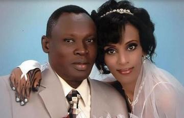 Mariam Ibrahim Yahya n'umugabo we David Wani.