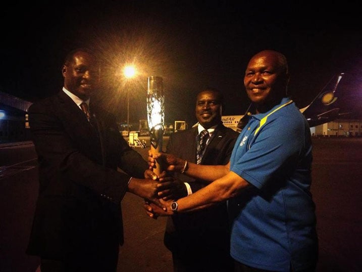 Mbere yo kwitabira imikino ya Glasgow, u Rwanda rwabanje kwakira inkoni y'umwamikazi w'Ubwongereza ibanza kuzenguruka ibihugu bigize umuryang wa Commonwealth.