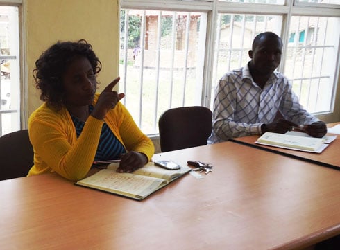 Mukaminani Angela, umuyobozi wa komisiyo ishinzwe kwishyuriza ibigo by