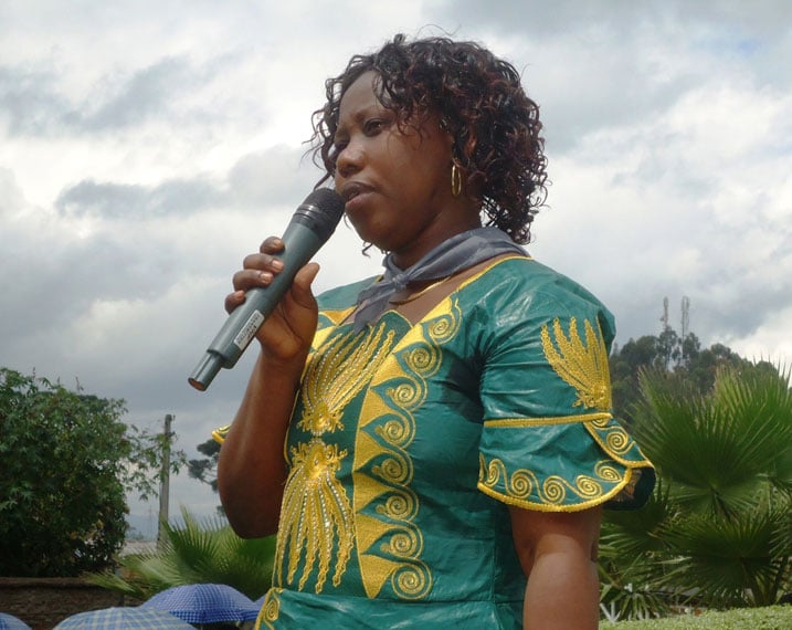 Nirere Jeannette yasabye urubyiruko gutera ikirenge cy'ingabo zagaritse Jenoside bubaka igihugu cyabo.