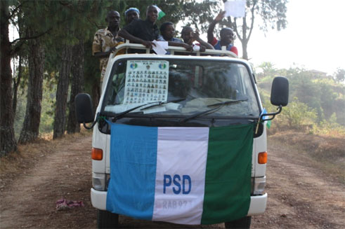 Abamamazaga PSD bazengurutse mu mirenge itandukanye ya Ngororero
