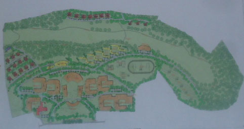 Uko IPRC-South izaba imeze, urebeye mu kirere, mu myaka 20 iri imbere. Ziriya nyubako ziri mu ibara ryenda gusa na kaki zikikije ubwinjiriro bw'ingezi -main entrance- iziri ahagana hepfo zifite ibara rimeze nk'umutuku wijimye, ni amacumbi y'abarimu n'ay'aabayobozi b'ikigo, naho iziri mu muhondo ni amacumbi y'abanyeshuri.