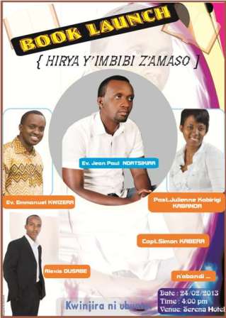 Poster yo kumurika igitabo “HIRYA Y'IMBIBI Z'AMASO”.