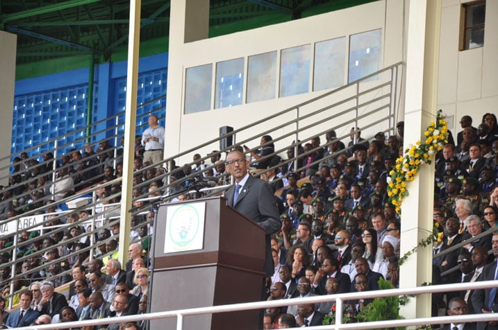 Perezida w'u Rwanda Paul Kagame yavuze ijambo rihumuriza abarokotse, ashimangira ko ngo u Rwanda rwahisemo Kunga ubumwe, buri wese akagira ibyo ashinzwe kandi akabibazwa kandi bagatekereza ibihanitse bibateza imbere.