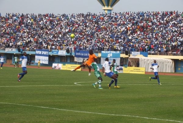 Rayon Sport yatsinze ibitego bibiri mu minota ibiri ya nyuma y'igice cya mbere, ibyishyurwa m u ntangiro z'igice cya kabiri.