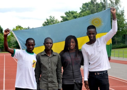 Bamwe mu Banyarwanda bitabiriye Jeux Olympique: Robert Kajuga, Jean Pierre Mvuyekure, Alphonsine Agahozo na Fred Yannick Uwase Sekamana
