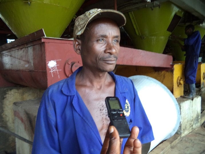 Ruhumuriza Jean yatangiye gukora mu ruganda rw'isukari rw'i Kabuye kuva mu 1988.