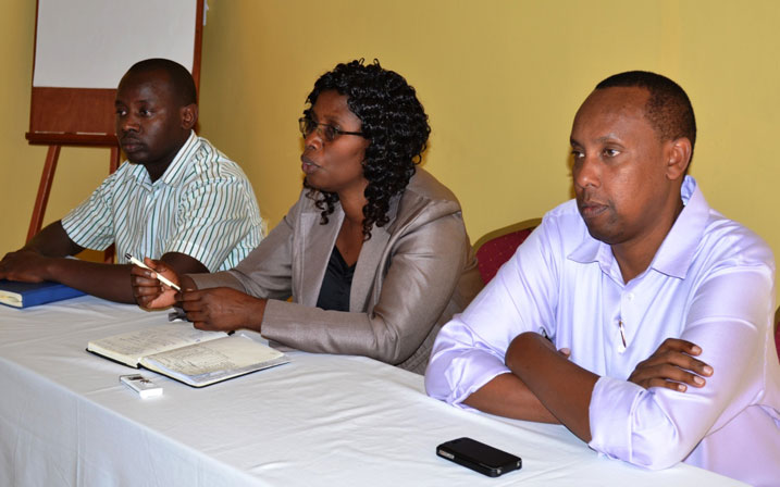 Ubuyobozi bw'ibitaro bya Gisenyi, akarere ka Rubavu na Imbuto Foundation mu nama yo kugabanya ubwandu bwa VIH ku babyeyi banduza abana batwite.