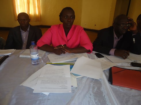Umuyobozi w'akarere ka Nyamasheke, Habyarimana Jean Baptiste, Depite Uwayisenga Yvonne na Depite Mutimura.