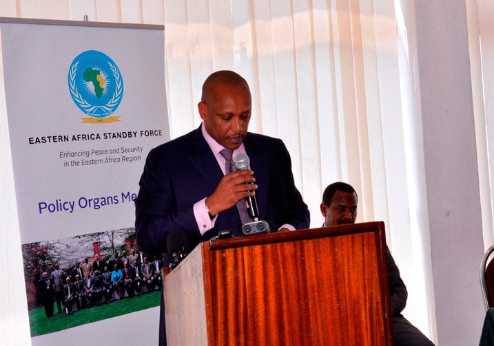 Umugaba mukuru w'ingabo z'u Rwanda, Gen Patrick Nyamvumba asaba bagenzi be mu bihugu byo mu burasirazuba bwa Afurika guhashya imitwe y'iterabwoba.