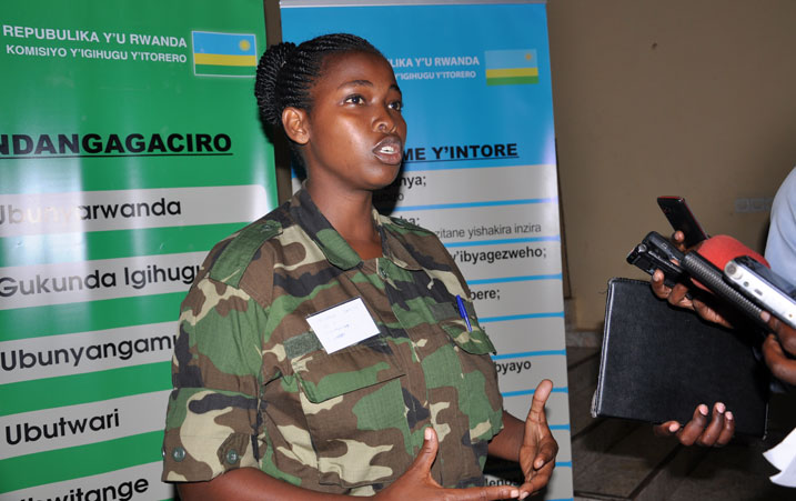 Umugwaneza Jeanette avuga nk'abatoza b'intore bagiye gushyira mu bikorwa ibyo bigiye mu itorero.
