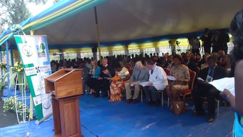 Umuhango wari witabiriwe n'abantu benshi batandukanye.