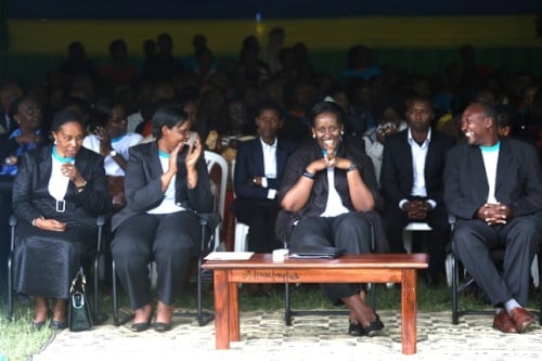 Abayobozi batandukanye bo ku rwego rw'igihugu bitabiriye iki gikorwa.