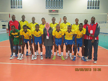 Ngiyo ikipe y'u Rwanda ya Volleyball U20 iri kurushanwa muri Tuniziya.