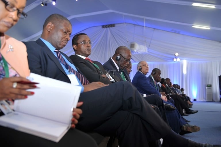 Minisitiri w'Umutungo kamere Dr. Vinecent Biruta nawe yari mu nama.