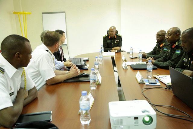 Iri tsinda ryakiriwe na Maj Gen Innocent Kabandana mu izina ry'Ingabo z'u Rwanda