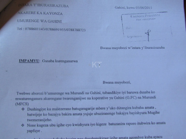 Bandikiye inzego zitandukanye zirimo n'intara basaba kurenganurwa ariko nta gisubizo gifatika barabona.