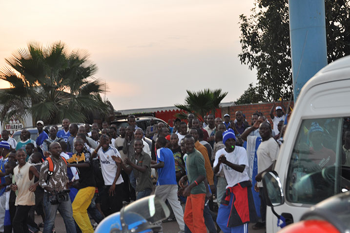 Abafana bishimira ko Ikipe yabo ibashije gusezerera Panthère du Ndé.