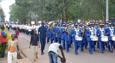 Ibirori byahimbajwe n'Itorero ririmba rya Polisi y'igihugu “Police Band”.