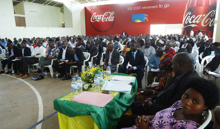 Abahagarariye Umwalimu SACCO mu mirenge 416 igize u Rwanda, mu nama y'umunsi umwe kuri uyu wa 28/11/2014 .