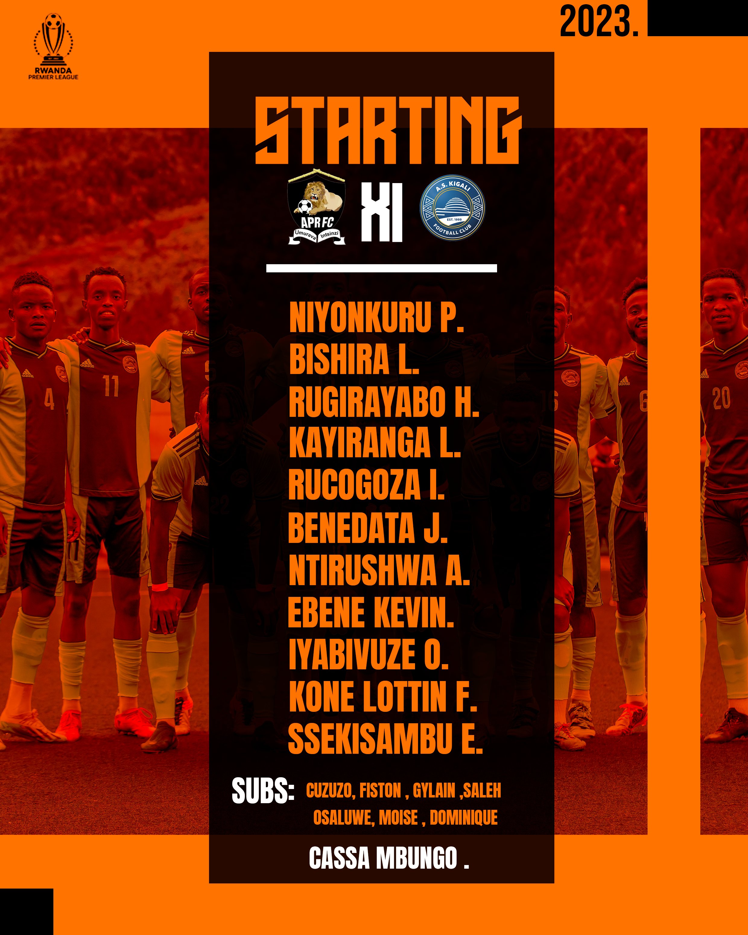 Abakinnyi AS Kigali yifashishije inganya na APR FC 1-1