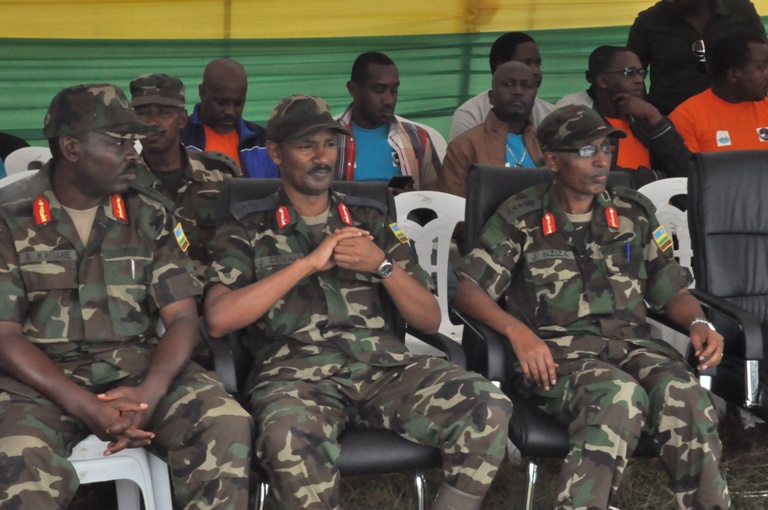 Abakuru b'ingabo bitabiriye iki gikorwa cya AERG na GAERG.