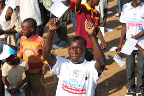 Abantu bari baje ari benshi gushyigikira FPR-Inkotanyi.