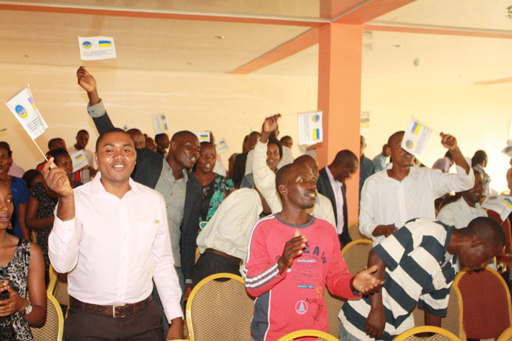 Abarwanashyaka ba PSP bishimira ibyo bagezeho muri politiki y'igihugu.