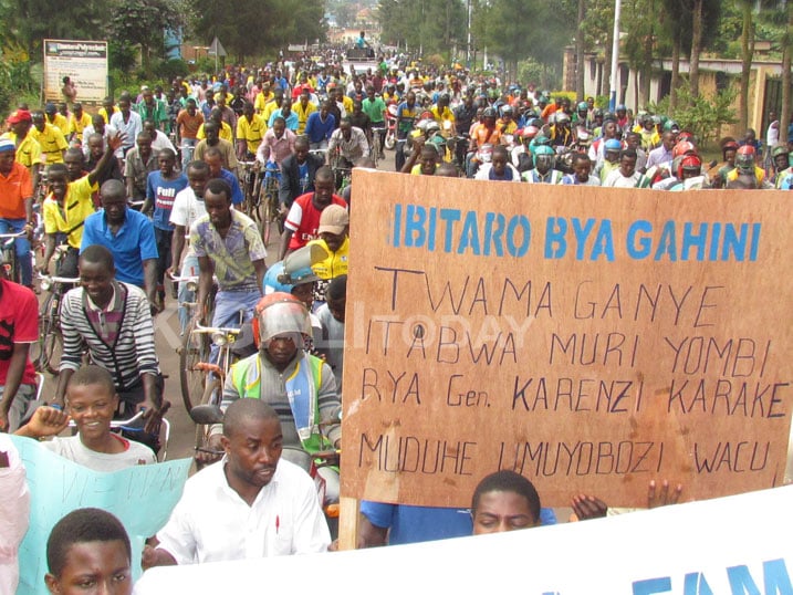 Abaturage bose icyo bashaka ngo ni uko Gen Karake Karenzi arekurwa ntayandi mananiza.
