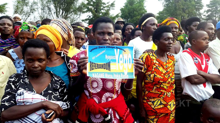 Abaturage bavuga ko Imana yabafashije ibyifuzo byabo bikagerwaho bakaba biteguye gutora referandumu