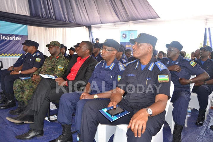 Abayobozi bakuru muri Polisi y'u Rwanda n'izindi nzego bari bitabiriye umuhango wo gufungura ayo mahugurwa.